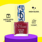 Buy NY Bae Color Rush Nail Paint Set - Maroon Mania 12 | Nail Paint Combo | Chip Resistant | Long Lasting | Quick Dry | Glossy Gel Nail Polish (5.6 ml *4) - Purplle
