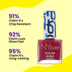 Buy NY Bae Color Rush Nail Paint Set - Maroon Mania 12 | Nail Paint Combo | Chip Resistant | Long Lasting | Quick Dry | Glossy Gel Nail Polish (5.6 ml *4) - Purplle