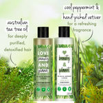 Buy Love Beauty & Planet Tea Tree Peppermint & Vetiver Sulfate Free Purifying Shampoo & Conditioner (200 ml + 200 ml) - Purplle