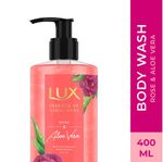 Buy LUX ROSE & ALOEVERA SHIM Body wash 400ml ( Pack of 2) - Purplle