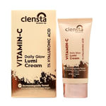 Buy Clensta Vitamin C Daily Glow Lumi Cream with Vitamin C & 1% Hyaluronic Acid for 3D Highlighted Glow, Moisturizing | Light Weight | Non-Greasy | All Skin Type | For Women - 30 gm - Purplle