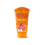 Buy Lotus Herbals Safe Sun Sunscreen Cream| SPF 20 | PA+ | Sweat & Waterproof | Non-Greasy | 100 gm - Purplle