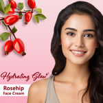 Buy Good Vibes Rosehip Hydrating Glow Face Cream with Power of Serum | Deep Nourishing & Brightening (50 gm) - Purplle