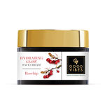 Buy Good Vibes Rosehip Hydrating Glow Face Cream with Power of Serum | Deep Nourishing & Brightening (50 gm) - Purplle