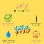 Buy KINDED Eye Liner Liquid Waterproof Smudgeproof (5 ml, Matte Finish, Dapper Green) - Purplle