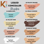 Buy KINDED Liquid Concealer Full Coverage Colour Corrector (Creamy Matte, Go Natural, 6 ml) - Purplle