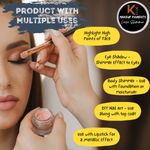 Buy KINDED Loose Shimmer Makeup Foil Pigments Powder Dust Eyeshadow Highlighter (3 gm, Golden) - Purplle