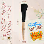 Buy KINDED Powder Makeup Brush Professional Natural Wooden Handle - Purplle