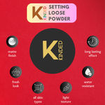 Buy KINDED Setting Loose Powder with Puff HD Translucent Finishing Powder (30 gm, Matte Banana Yellow) - Purplle