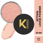 Buy KINDED Setting Loose Powder with Puff HD Translucent Finishing Powder (30 gm, Matte Rose Pink) - Purplle