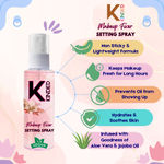 Buy KINDED Makeup Fixer Setting Spray After Makeup Setter Liquid with Aloe Vera & Jojoba Oil - 60 ml - Purplle