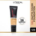 Buy L'Oreal Paris Infallible 32H Matte Cover Liquid Foundation, 128 Neutral Undertone, 30 ml - Purplle