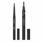 Buy Half N Half Eye Brow Artist Long Lasting Automatic Eyebrow Pencil & Brush, Dark Brown (0.4gm) - Purplle