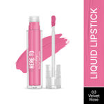 Buy Swiss Beauty Select Here To Stay Liquid Matte Lipstick with Kiss-Proof Formula | Infused with Vitamin E | Non-Transfer , Smudgeproof | 12-18 Hrs Stay 03 Velvet Rose 3 ml - Purplle