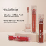 Buy Swiss Beauty Select Here To Stay Liquid Matte Lipstick with Kiss-Proof Formula | Infused with Vitamin E | Non-Transfer , Smudgeproof | 12-18 Hrs Stay 06 Dried Mauve 3 ml - Purplle