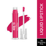 Buy Swiss Beauty Select Here To Stay Liquid Matte Lipstick with Kiss-Proof Formula | Infused with Vitamin E | Non-Transfer , Smudgeproof | 12-18 Hrs Stay 09 Shocking Pink 3 ml - Purplle
