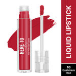 Buy Swiss Beauty Select Here To Stay Liquid Matte Lipstick with Kiss-Proof Formula | Infused with Vitamin E | Non-Transfer , Smudgeproof | 12-18 Hrs Stay 10 Cashmere Red 3 ml - Purplle