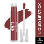 Buy Swiss Beauty Select Here To Stay Liquid Matte Lipstick with Kiss-Proof Formula | Infused with Vitamin E | Non-Transfer , Smudgeproof | 12-18 Hrs Stay 11 Touch of Brown 3 ml - Purplle