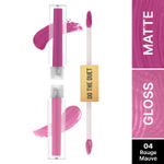 Buy Swiss Beauty Select Do The Duet Lipstick | Matte Liquid Lipstick + Tinted Gloss | Infused with Vitamin E and Jojoba Oil | 4 Rouge Mauve 3 ml - Purplle