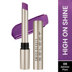 Buy Swiss Beauty Select High On Shine Creamy Lipstick | With Mirror-shine finish | Enriched with Vitamin E |6 Admirer Plum 1 gm - Purplle