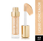 Buy Swiss Beauty Select High on Cover Liquid Concealer with No-Crease Formula | Matte Finish | Enriched with Vitamin E|4.0 Deep |5.5 ml - Purplle