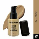 Buy Verymiss 8 To 8 Weightless Super Stay Foundation - 114 Beige 30 Millilitres - Purplle