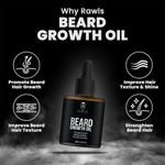 Buy Rawls Beard Growth Oil, 30ml | Natural Hair Oil for Thicker & Longer Beard | Hair Growth Oil for Patchy & Fast Beard Growth | Growth Oil for Stronger Beard Hair - Purplle