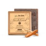 Buy Nat Habit Soothing Sandalwood Soap|Handmade Butter Bath Soap Detoxification|Tan Removal (125 g) - Purplle