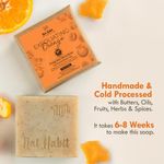 Buy Nat Habit Exfoliating Orange Soap|Handmade Butter Bathing Soap For Tan Removal & Cleansing (125 g) - Purplle