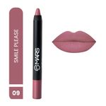 Buy MARS Long Lasting Won't Smudge Won't Budge Lip Crayon with Matte Finish - Smile please| 3.5g - Purplle