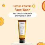 Buy Sirona Vitamin C Face Wash for Men & Women – 125 ml with Charcoal Licorice Root & Tasmanian Pepper Fruit - Purplle