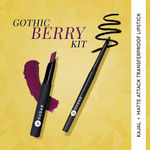 Buy SUGAR Gothic Berry Kit | Kohl Of Honour Intense Kajal - 01 Black Out, Matte Attack - Transferproof Lipstick - 03 The Grandberries (Dark Berry) - Combo of 2 - Purplle