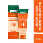 Buy Nature's Essence Professional Serum Boost Tinted Sunscreen SPF 40 PA+++ Infused with Vitamin C & 4D Hyaluronic Acid Prevents Pigmentation & Photo Aging, UV A, UV B & Blue Light Protection 80 gm - Purplle