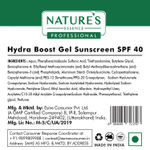 Buy Nature's Essence Professional Hydra Boost Gel Sunscreen SPF 40 PA+++ Infused with Vitamin C & 4D Hyaluronic Acid for Oily & Acne Prone Skin, hydrating UV A, UV B & Blue Light Protection 80 gm - Purplle