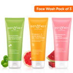 Buy Dot & Key Best Selling Face Wash Trio - CICA Face Wash 100 ml, Vitamin C Face Wash 100 ml & Watermelon Face Wash 100 ml - Purplle