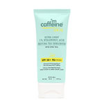 Buy mCaffeine Sun Fix Ultra Light 1% Hyaluronic Acid Matcha Tea Sunscreen SPF 50+ & PA++++ UV & Blue Light Protection, No White Cast, Soothes Acne - 50ml - Purplle