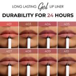 Buy Lamel Long lasting Gel Lip Liner 410-Pink Taupe 1.7 gm - Purplle