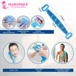 Buy Majestique Silicone Bath Belt with Dispenser Bath Brush, Easy to a Clean, Bathing Loofah - Color May Vary 2 Pcs - Purplle