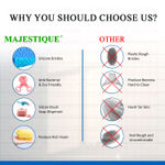 Buy Majestique Silicone Bath Belt with Dispenser Bath Brush, Easy to a Clean, Bathing Loofah - Color May Vary 2 Pcs - Purplle