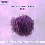 Buy GUBB Exfoliating Bath Round Loofah, Bathing Scrubber for Body - Lilac - S loofahy - 1 Pc - Purplle