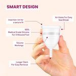 Buy GynoCup Premium Menstrual Cup for Women |Large Size With Pouch |Transparent Color | With Periods Cramp Relief Roll-on |(Combo) - Purplle