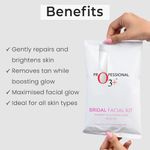 Buy O3+ Radiant Bridal Skin Essentials [Facial Kit (69 ml + 60 gm) + Glycolic Sheet Mask 30 gm + Niacinamide Sheet Mask 30 gm] - Purplle