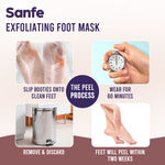 Buy Sanfe Exfoliating Foot Mask | Nourish dry, cracked skin | Softens, Exfoliates, Hydrates | Removes Dry Skin & Hard Calluses | 1 Pair, For men & women - Purplle