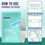 Buy Sanfe Hydrogel Eye Patch | 15 min treatment | Reduces dark circle, puffiness, wrinkles | Brighten, look younger | 3 Pairs, For men & women - Purplle