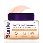 Buy Sanfe Instant Glow Body oil gel | Instant Glow & Multivitamin Enriched For Even Tone Skin | Lightweight Moisturizing Body Oil | 24 Hrs Long-Lasting Radiance - 200ml - Purplle