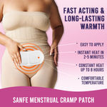 Buy Sanfe Menstrual Cramp Patch | Upto 8 hr pain relief | Instant, 100% natural actives | Cool Patches, No side effects | 3 Pairs, For men & women - Purplle