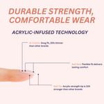 Buy Sanfe Instant Stick On Nails - Violet Chrome | 24 Reusable Artificial Fake Nail Set/Extensions | Quick, Lightweight, Salon Look, Lasts upto 3 weeks | For Festivals & Special Occasions - Purplle