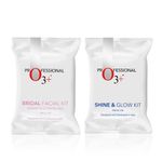 Buy O3+ Glowing Skin Facial Kit Duo [Glow Kit Single Use 38 gm + Facial Kit (69 ml + 60 gm)] - Purplle