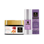 Buy Good Vibes Brightening & Anti Ageing Combo | Ubtan De-Tan Night Cream 50g | Age Defying Night Serum 30ml - Combo of 2 - Purplle