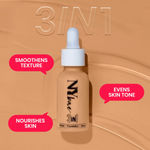 Buy NY Bae x Purplle Face Makeup PREP combo 1 | NY Bae 3 in 1 Serum Foundation with Primer - Warm Cashew 03 (30 ml) | Purplle Luminous Glaze Ultra Complete Face Palette (12 gm) Combo of 2 - Purplle